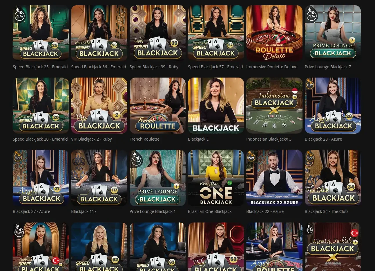 Likesbet casino inloggen scherm met spelaanbod